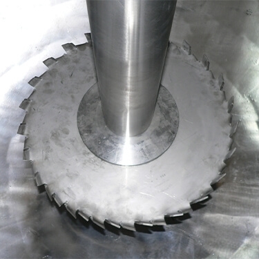 The dissolvers are the turbine type mixers that allow mixing the disintegrating and liquid products at a high speed according to the requirements.