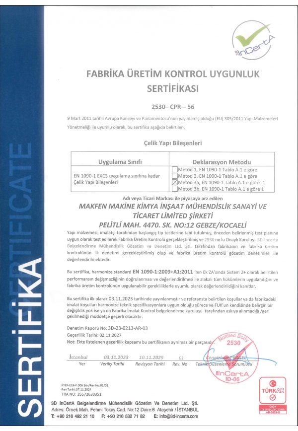 Makfen markalı ürünler, güvenli kullanım, yüksek kalite ve yasal uygunluk açısından Avrupa standartlarını karşılamaktadır.